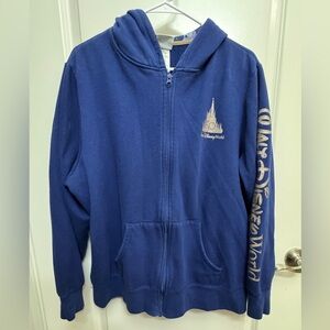 Disney 50th Royal Blue Zip-Up Hoodie